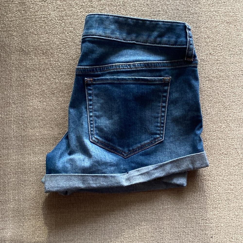 Express Blue Denim Shorts - Picture 6 of 6